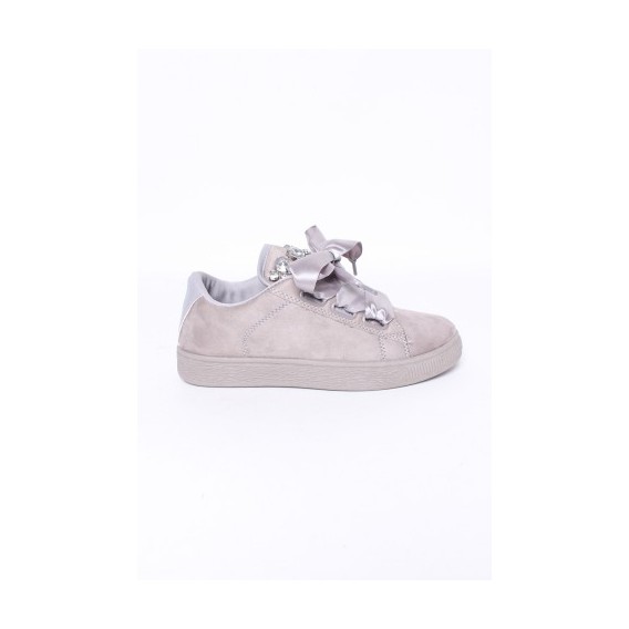 sneakers brillantes gris