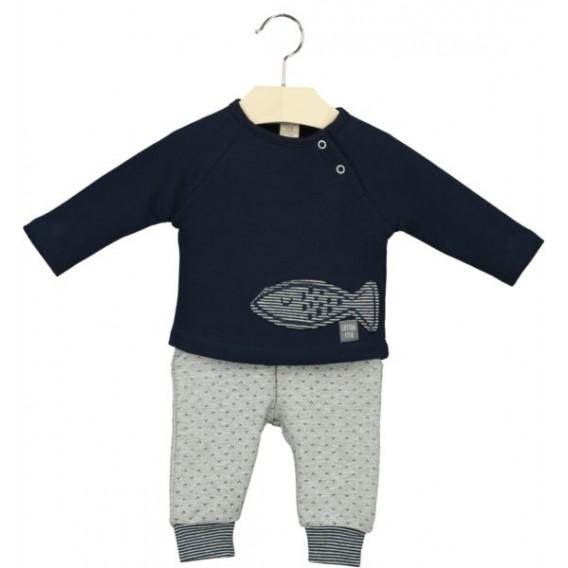 CONJUNTO PEZ AZUL Y GRIS