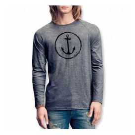 CAMISETA GRIS MANGA LARGA