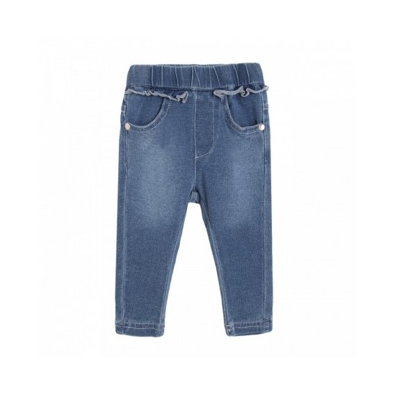 JEANS ELASTICO VOLANTE, BEBE