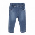 JEANS ELASTICO VOLANTE, BEBE