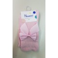 calcetin rosa lazo bebe