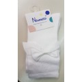 calcetin lazo blanco bebe