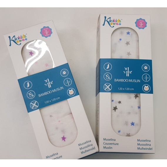 MUSELINA BAMBOO ESTRELLAS