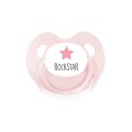 CHUPETE ROCK STAR ROSA + 6 MESES