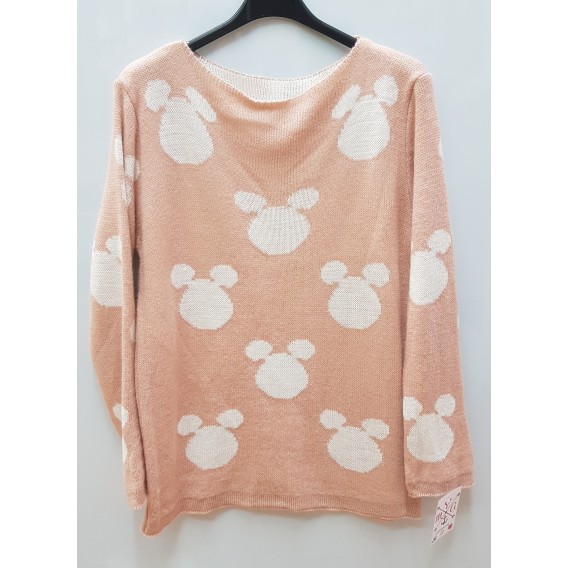 jersey punto mickey rosa