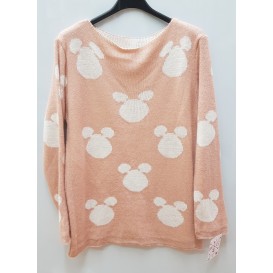 jersey punto mickey rosa